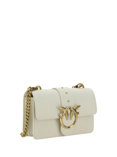 White Calf Leather Love One Mini Shoulder Bag