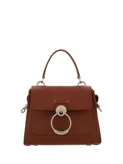 Brown Calf Leather Tess Handbag