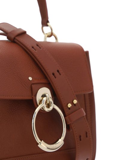 Brown Calf Leather Tess Handbag