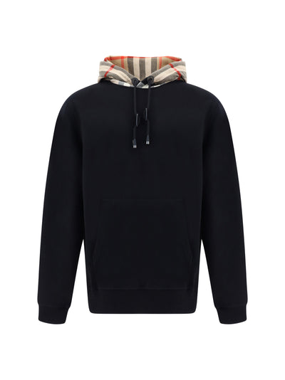 Black Cotton Samuel Hoodie Sweatshirt