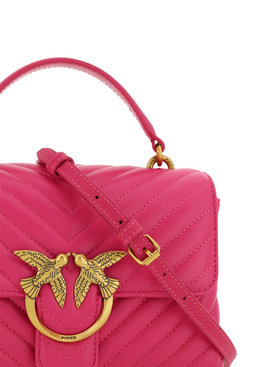 Pink Calf Leather Love Lady Mini Handbag