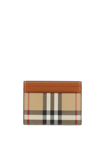 Brown Printed Canvas Cardholder