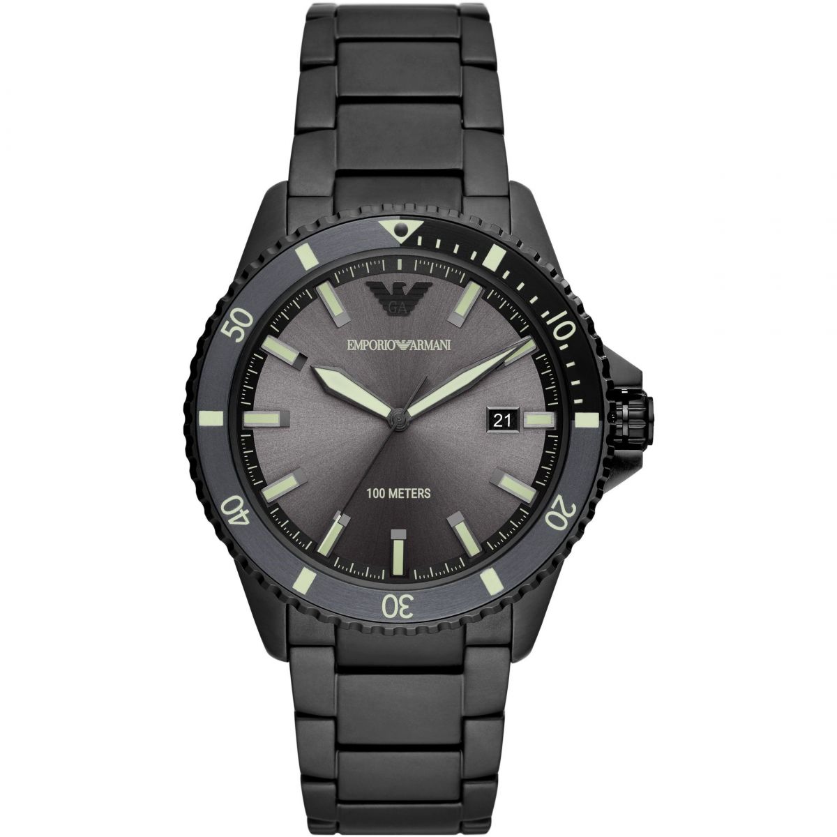 Black Steel Quartz Watch