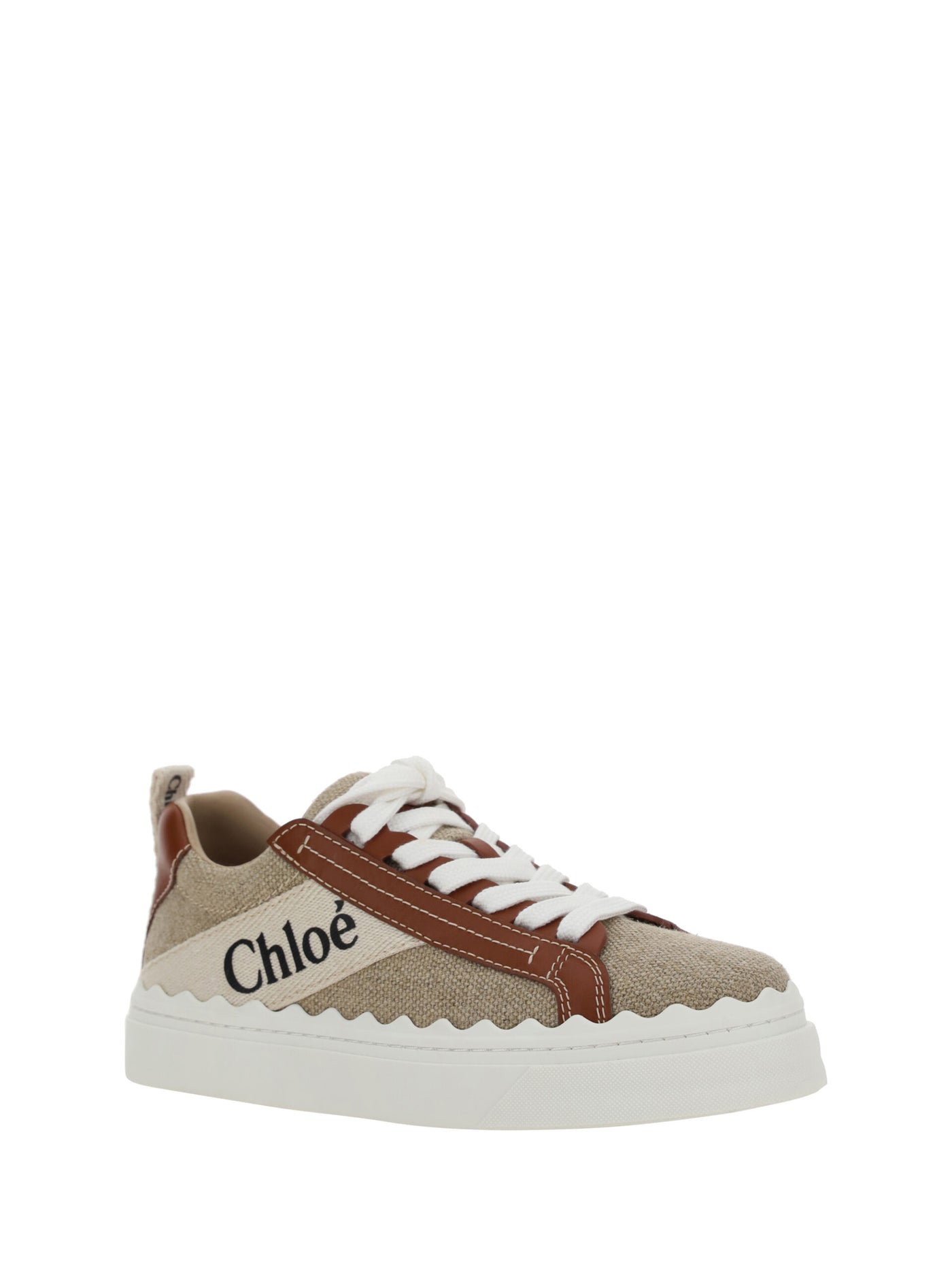 Beige and Brown Lauren Sneakers