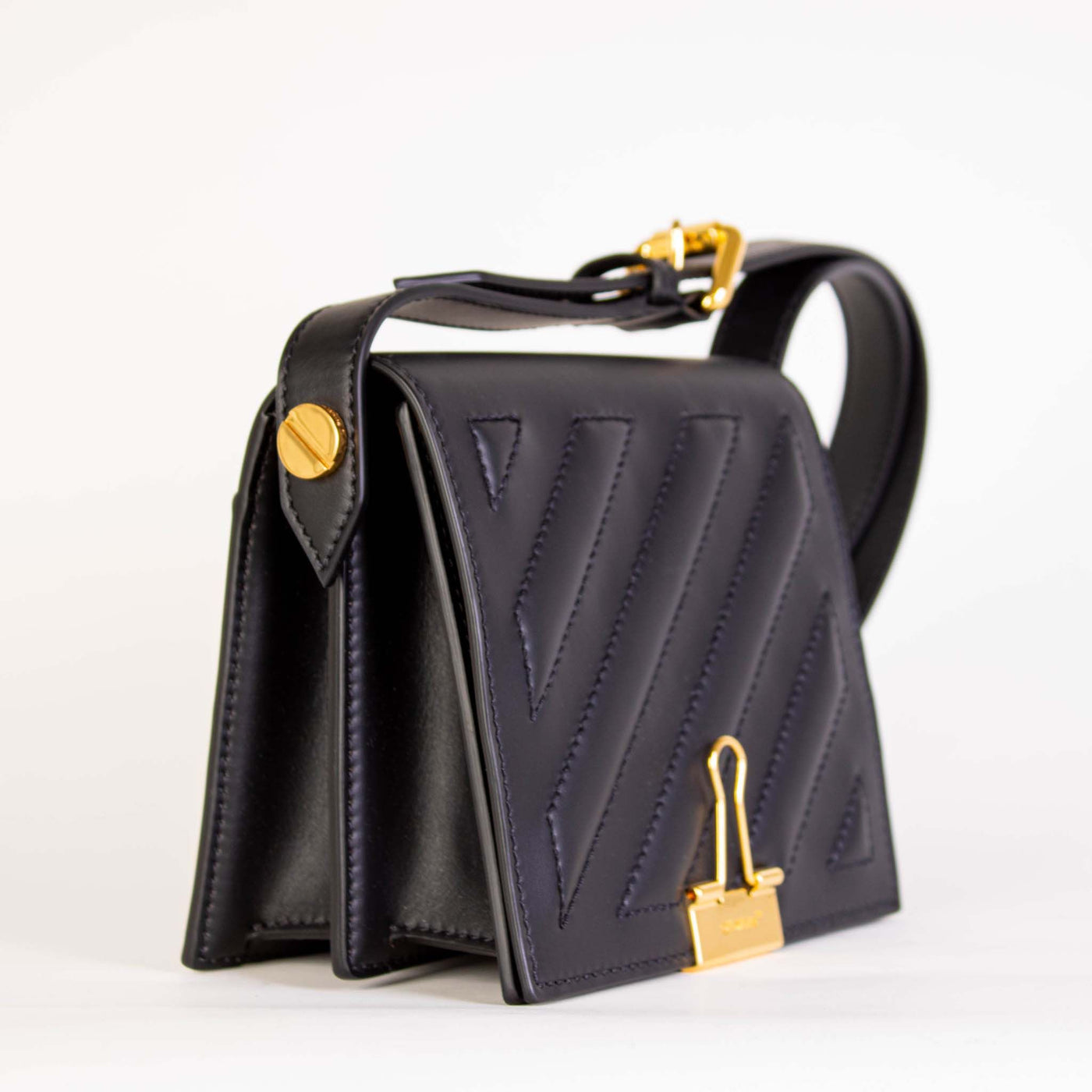 Black Leather Shoulder Bag