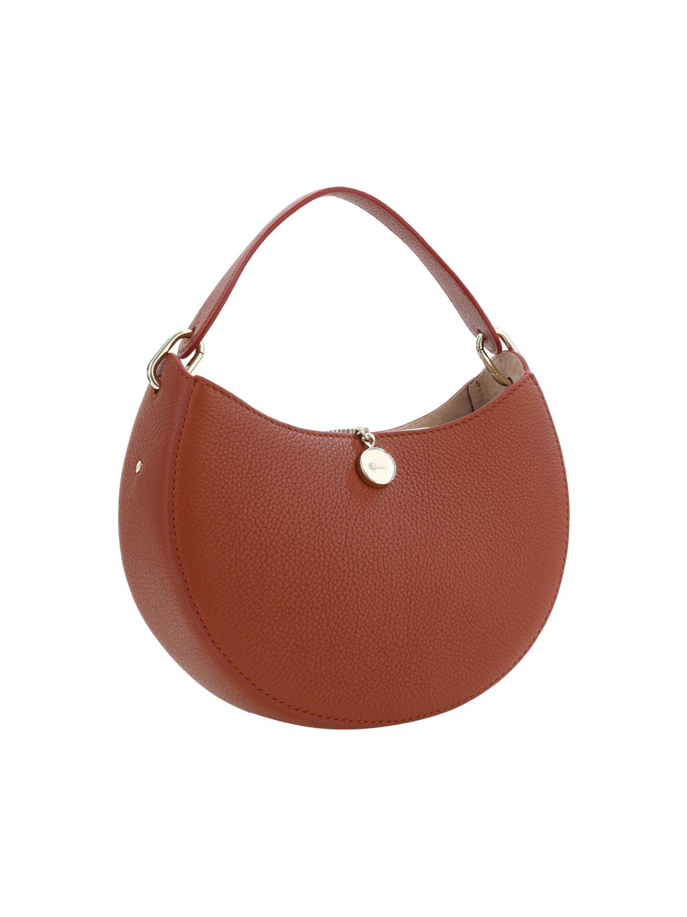 Brown Leather Small Arlène Shoulder Bag