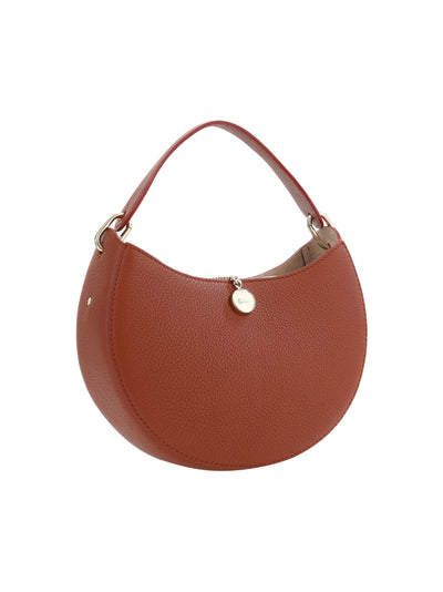 Brown Leather Small Arlène Shoulder Bag