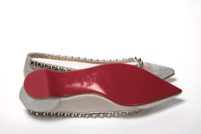 Silver Flat Point Toe Shoe