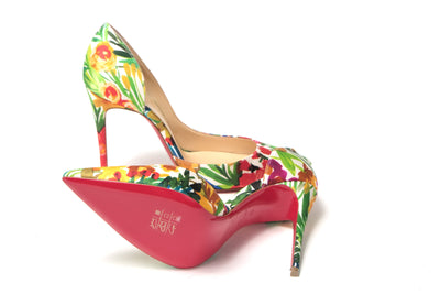 Multicolor Flower Printed High Heels Pumps Shoes