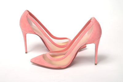 Pink Galativi Suede High Heels Pumps