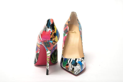 Multicolor Hot Chick Patent Sapeaur High Heels