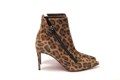 Leopard Birgikate 65 Veau Velours Heel Boots