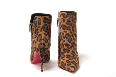 Leopard Birgikate 65 Veau Velours Heel Boots