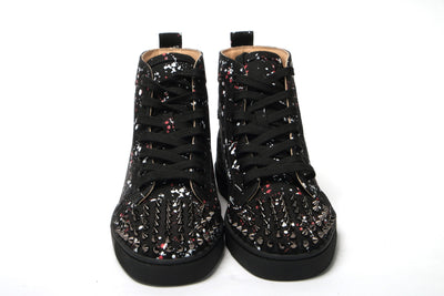 Black/Black Gun Lou Spikes Orlato Flat Shoes