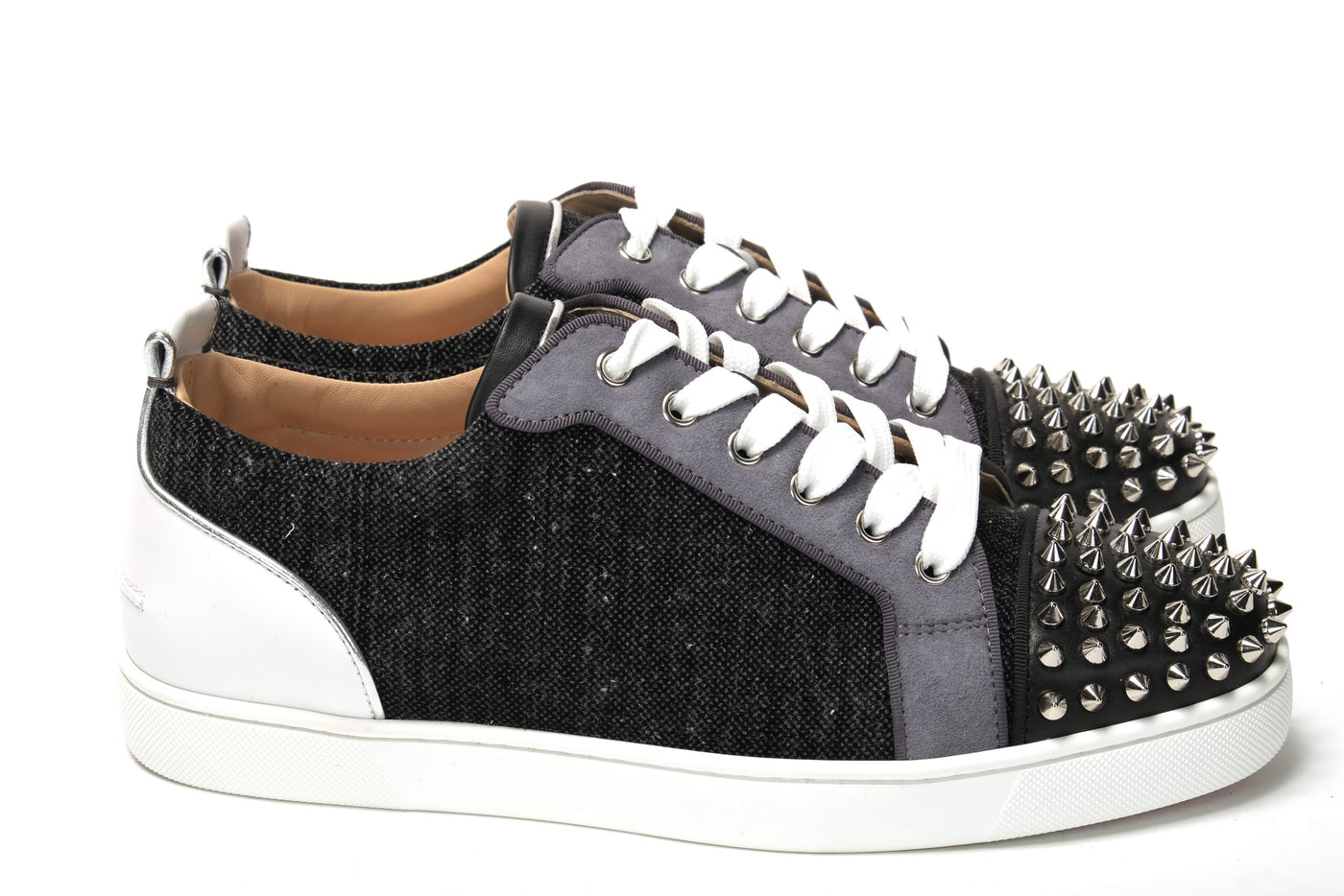 Black/Silver Version Louis Junior Spikes Shoes