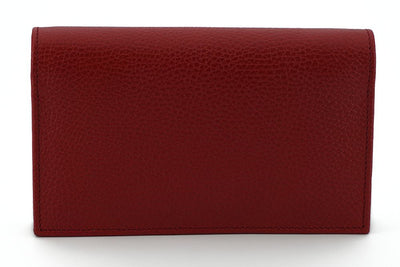 Red Leather Icon Crossbody Shoulder Bag