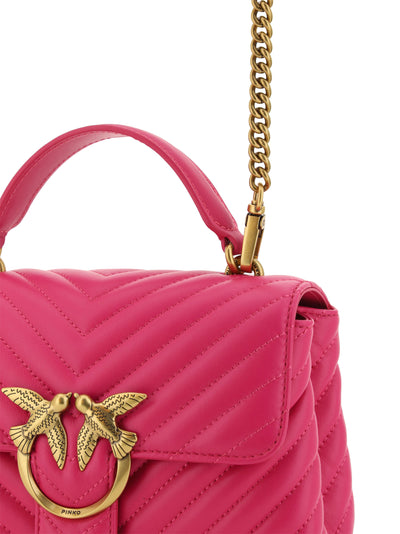 Pink Calf Leather Love Lady Mini Handbag