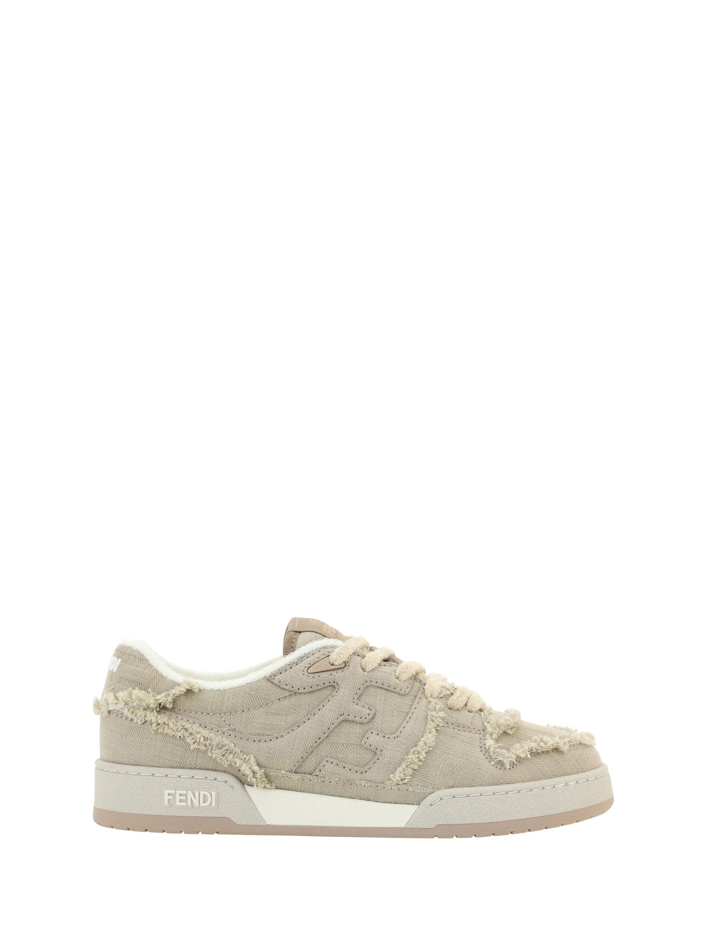 Grey Calf Leather Low Top Sneakers