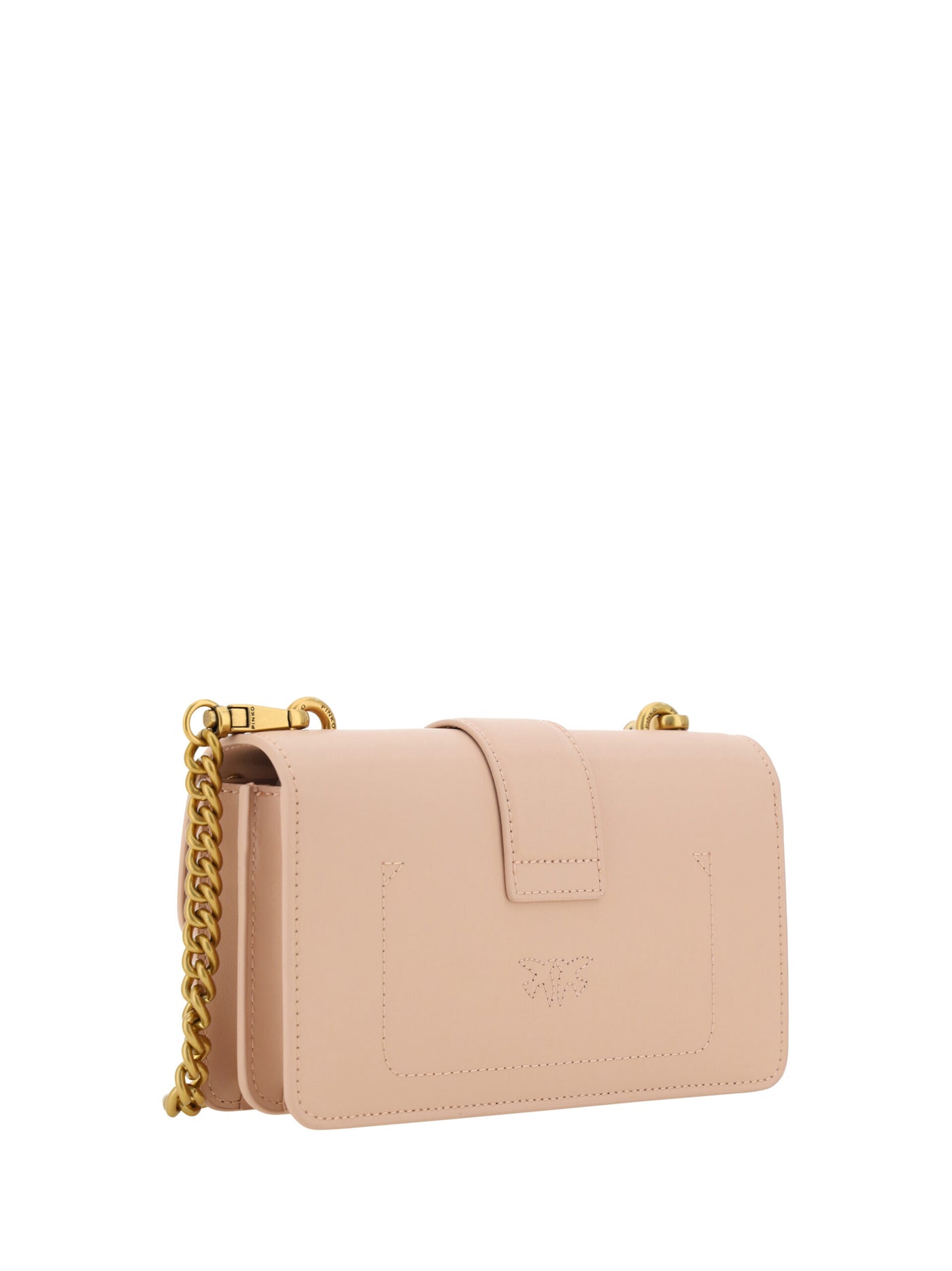 Pink Leather Mini Love One Shoulder Bag