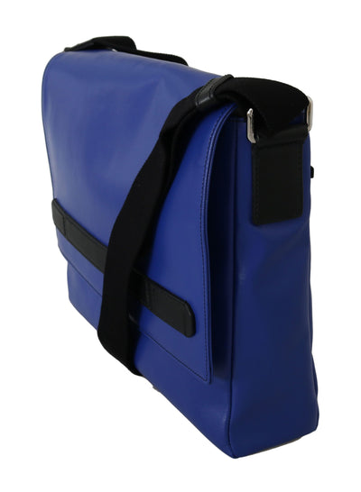 Blue Shoulder Cotton Sling Crossbody Messenger Bag