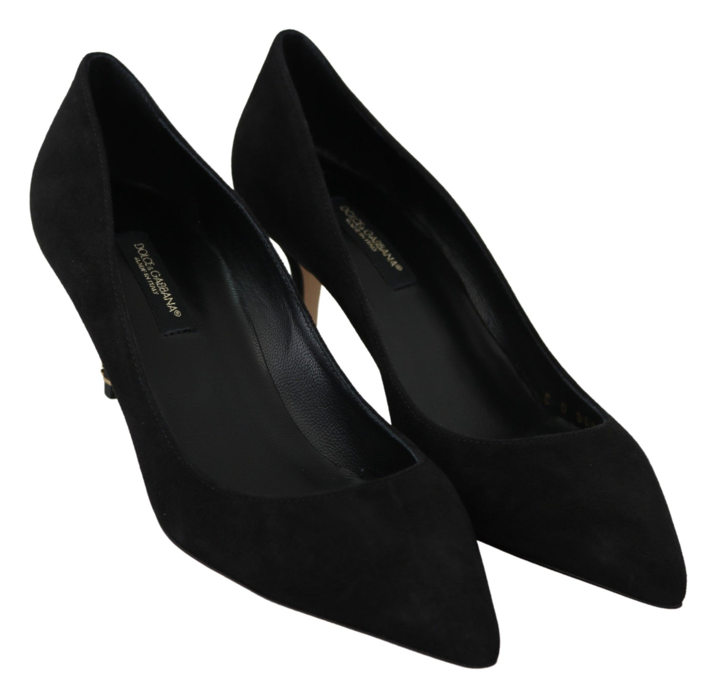 Black Suede Heels Pumps Classic Shoes