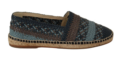 Blue Gray Slip On Buffalo Espadrille Shoes