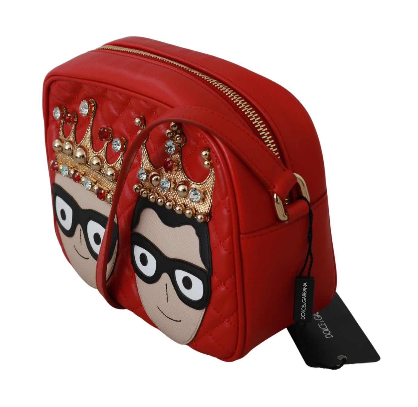 Red Crown Men Patch Crossbody Borse GLAM Leather BAg