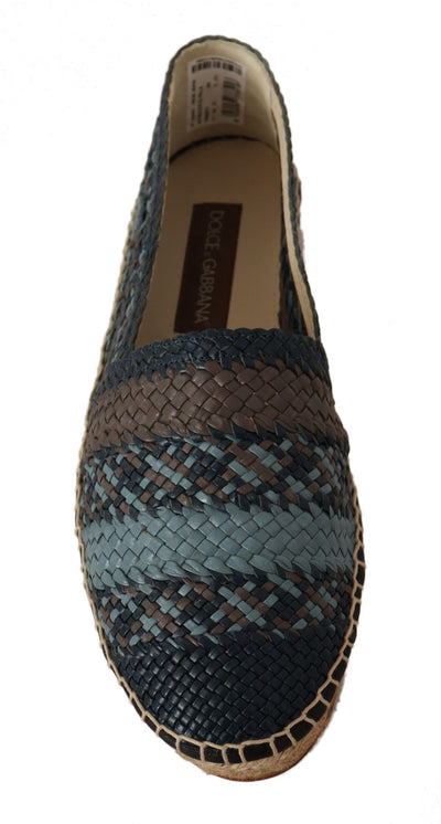 Blue Gray Slip On Buffalo Espadrille Shoes