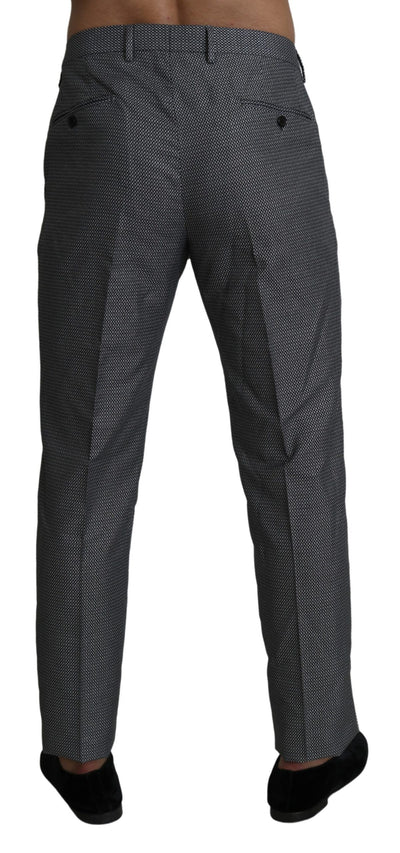 Gray Formal Dress Trouser Slim Fit Pants