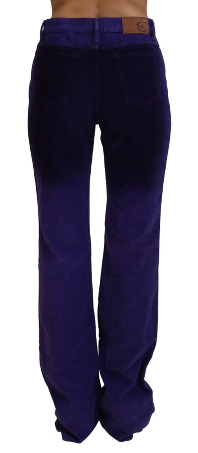 Purple Cotton Corduroy Women Pants