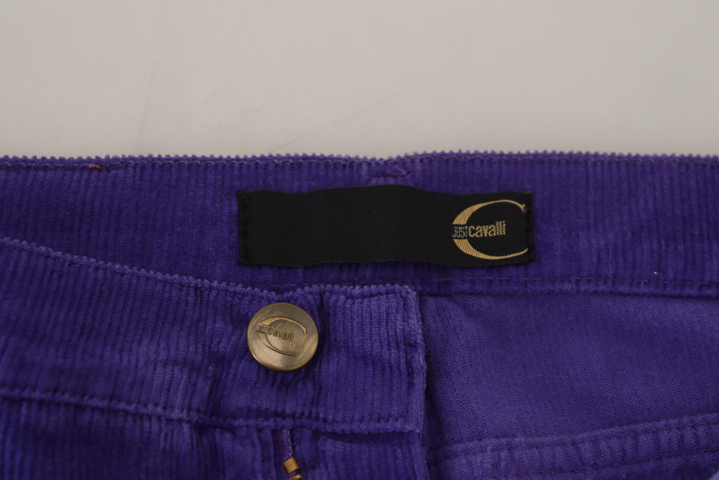 Purple Cotton Corduroy Women Pants