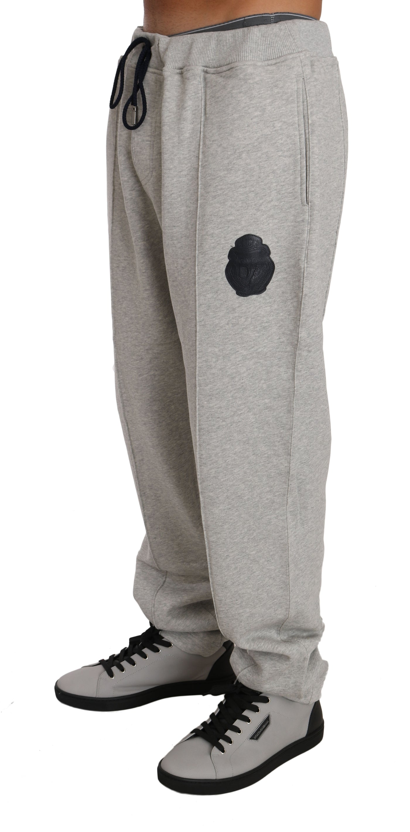 Gray Cotton Sweater Pants Tracksuit  Set