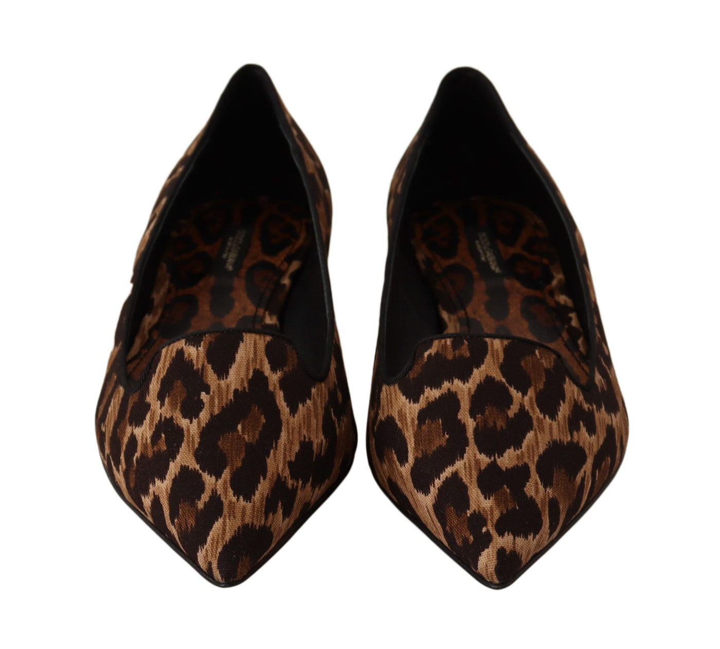 Brown Leopard Ballerina Flat Loafers Shoes