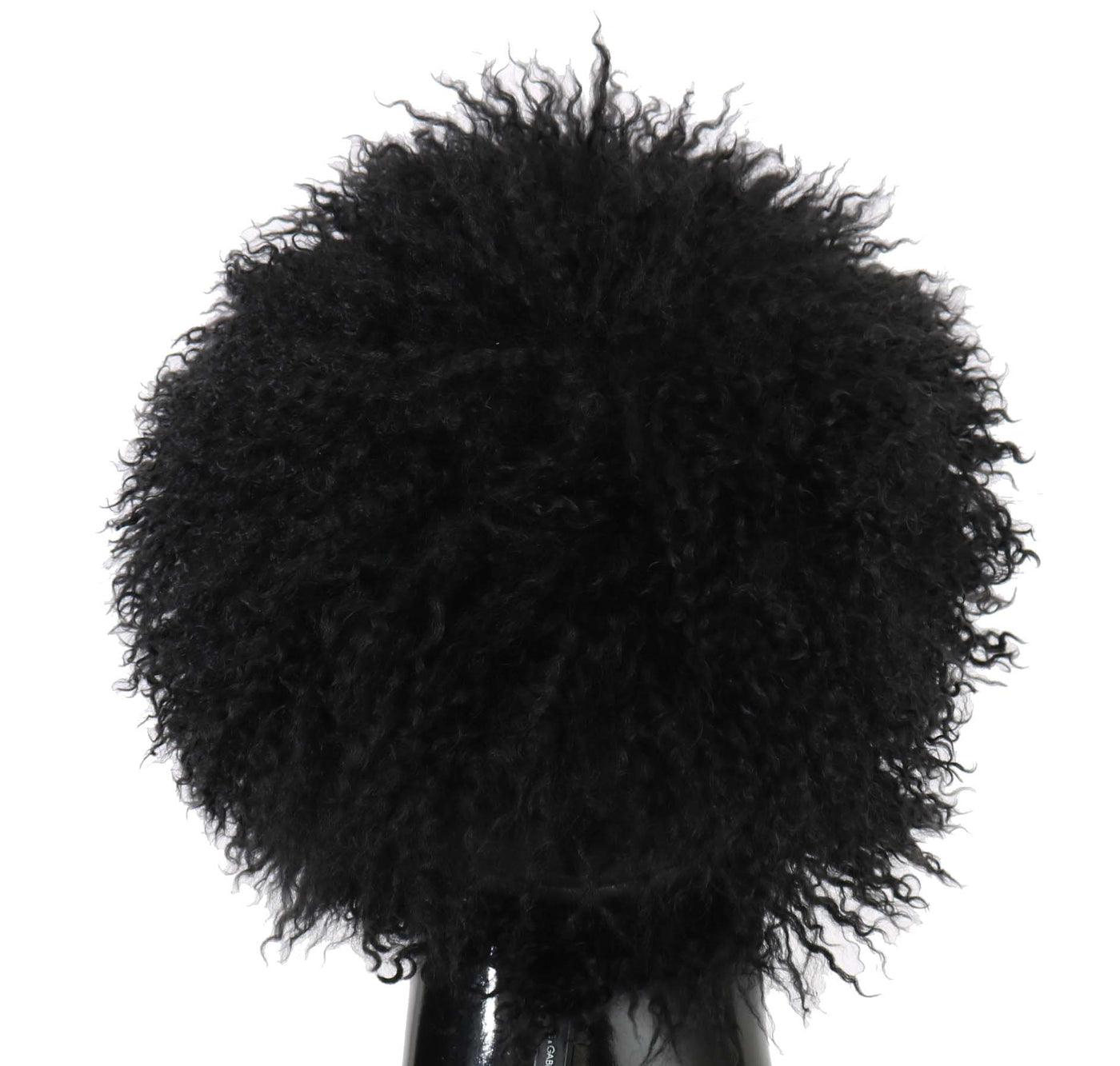 Black Tibet Lamb Fur Leather Gatsby Hat