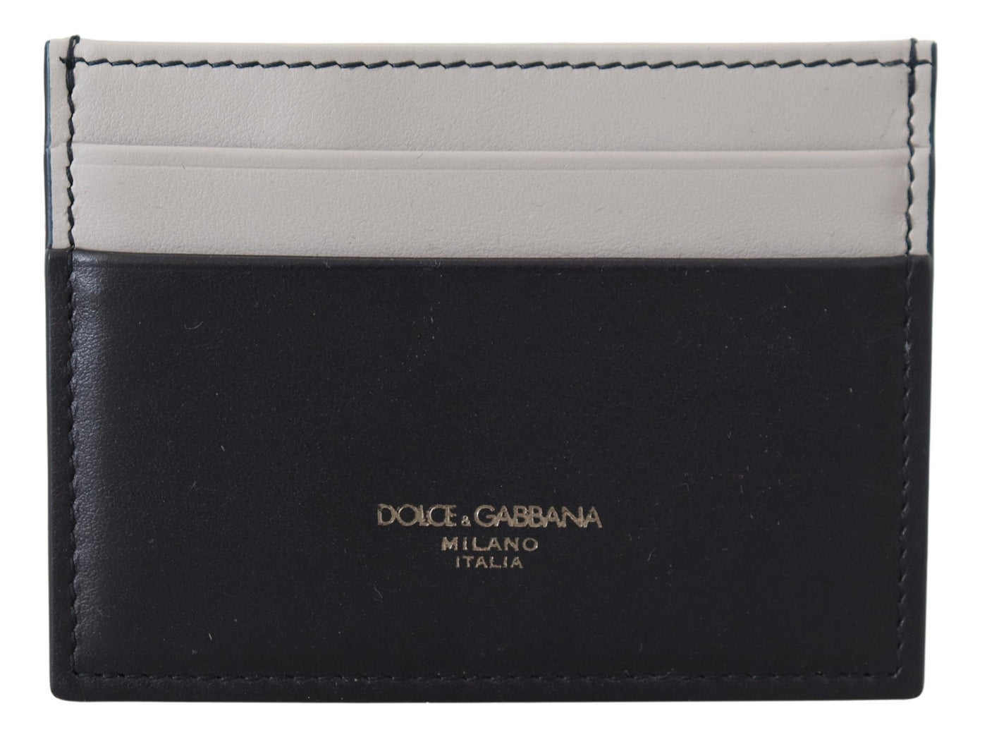 Gray Blue Two Tone Leather Mania Cardholder Wallet