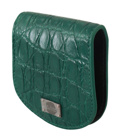 Green Exotic Skins Condom Case Holder Wallet