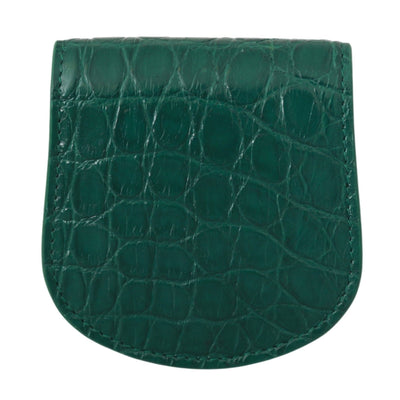 Green Exotic Skins Condom Case Holder Wallet