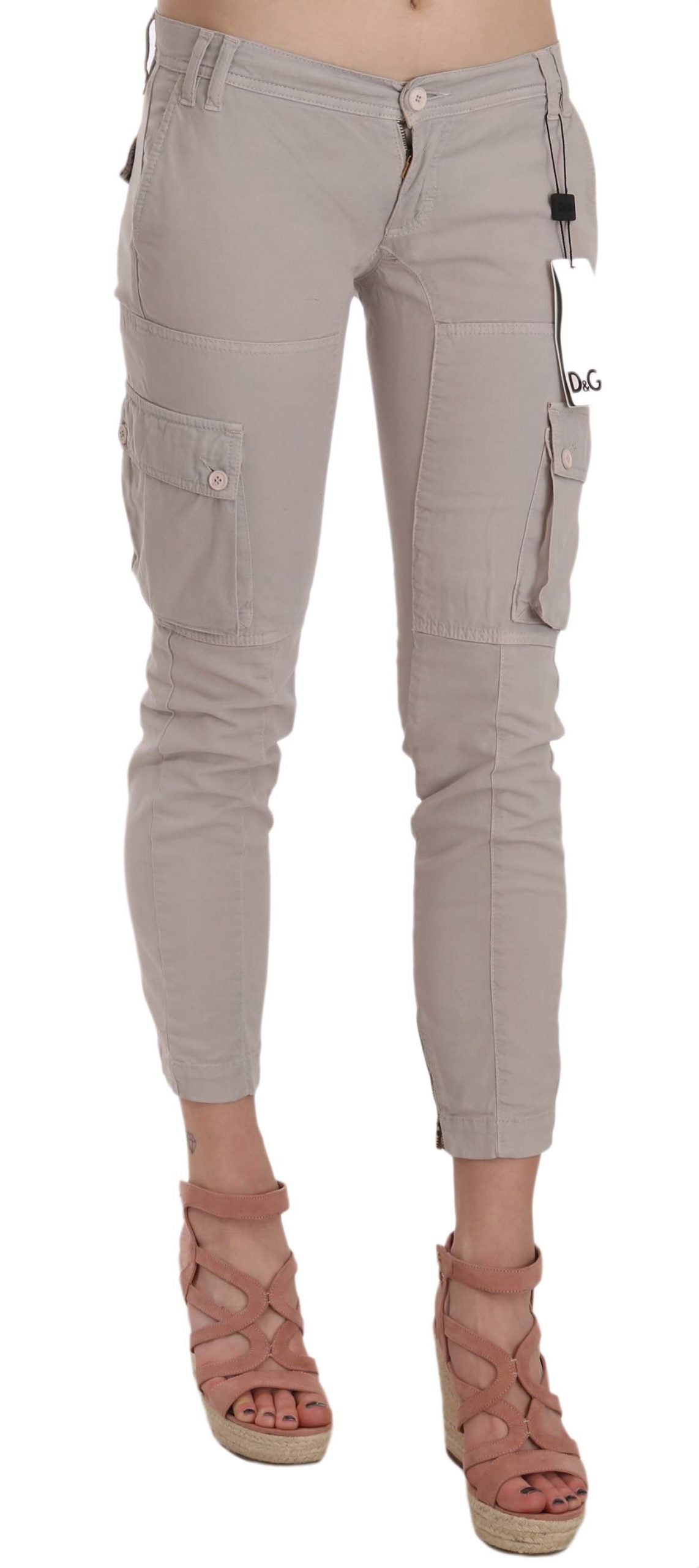 Casual Fitted Khaki Trousers Pants