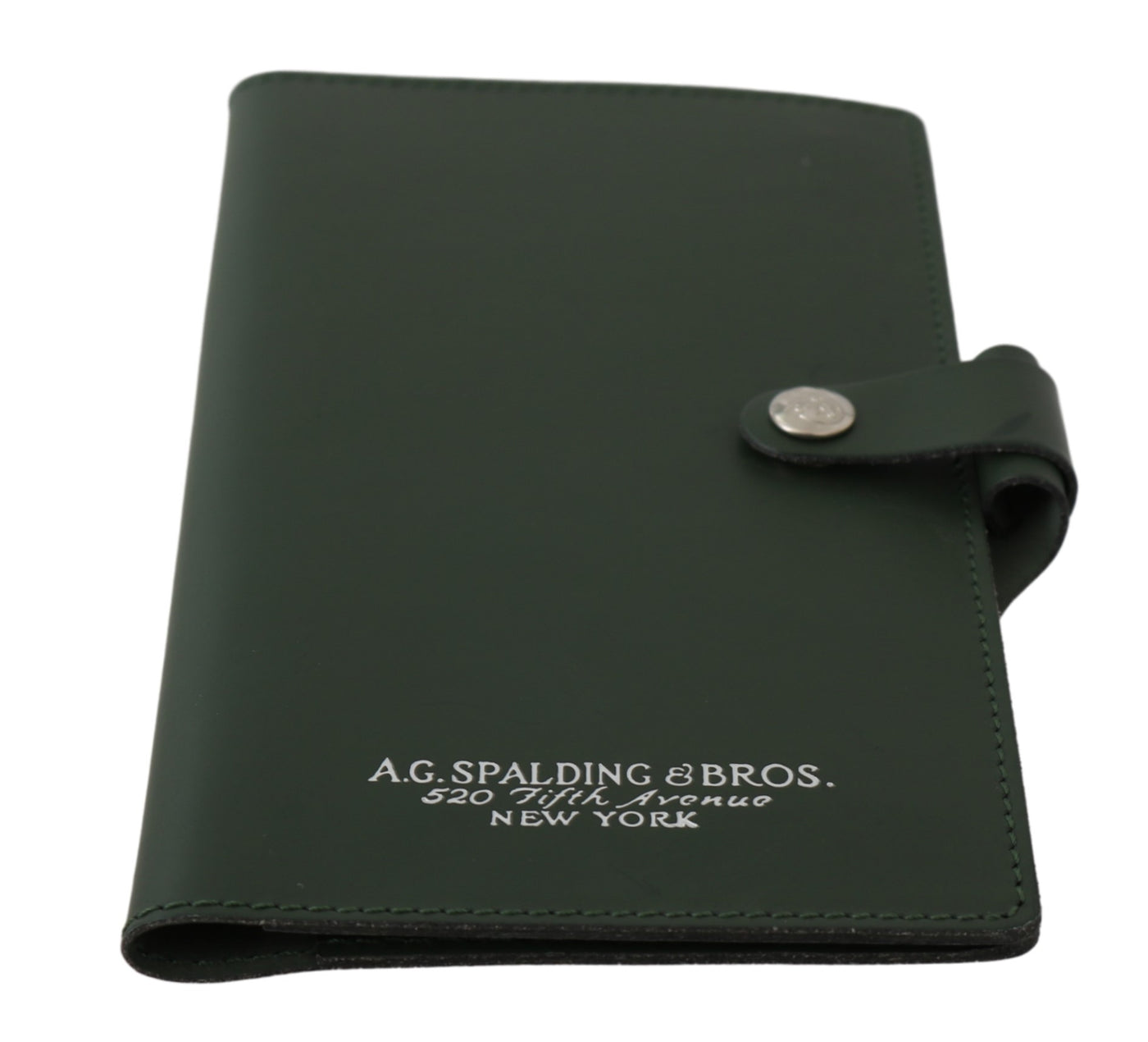 Green Bifold Travel Holder Leather Wallet