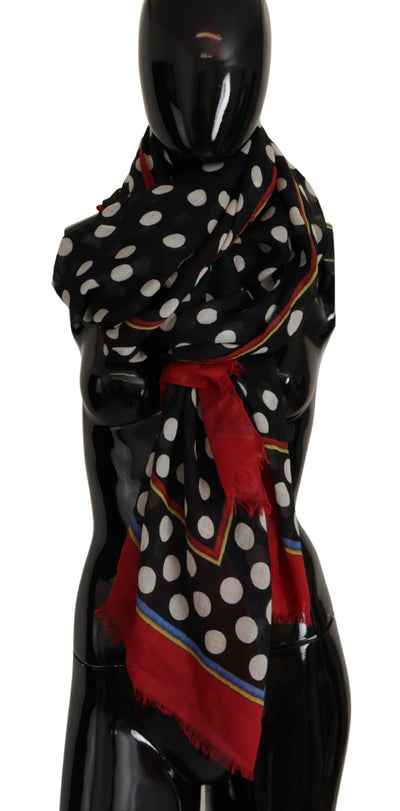 Multicolor Polka Dots Neck Wrap Shawl Scarf