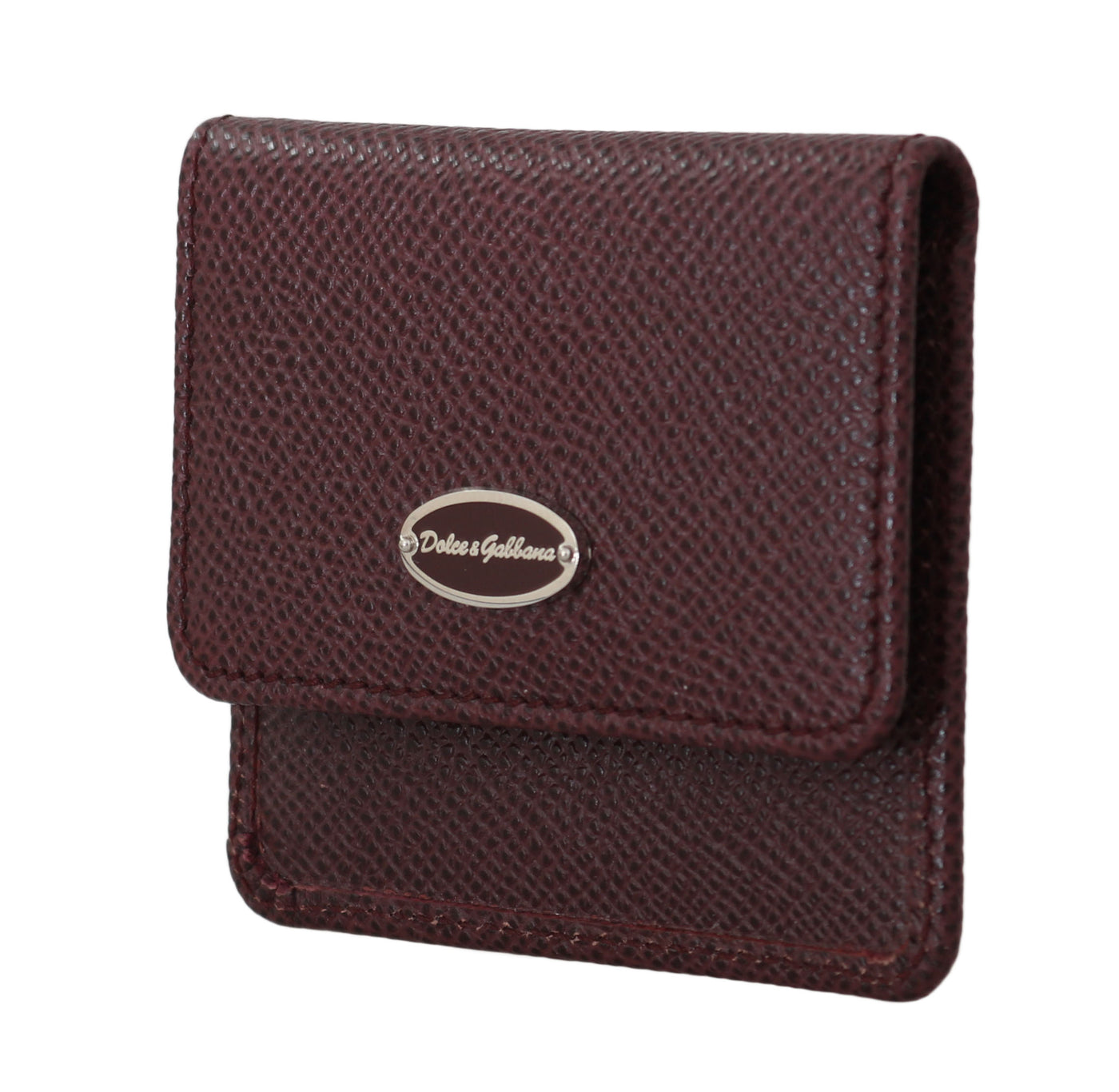 Bordeaux Dauphine Leather Condom Pocket Case