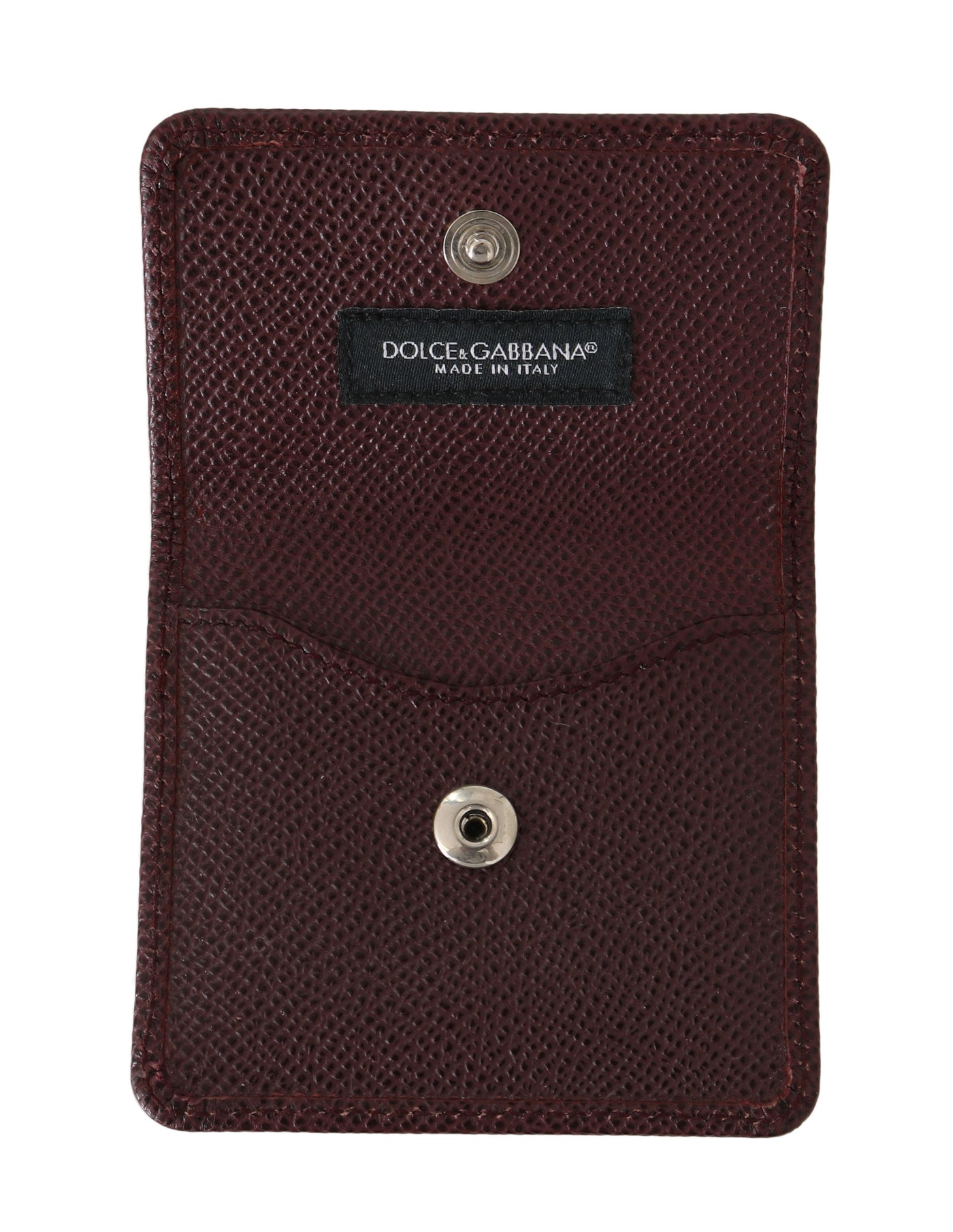 Bordeaux Dauphine Leather Condom Pocket Case