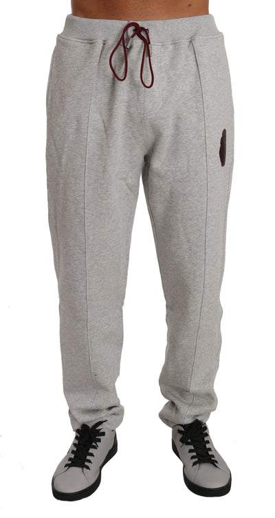 Gray Cotton Sweater Pants Tracksuit