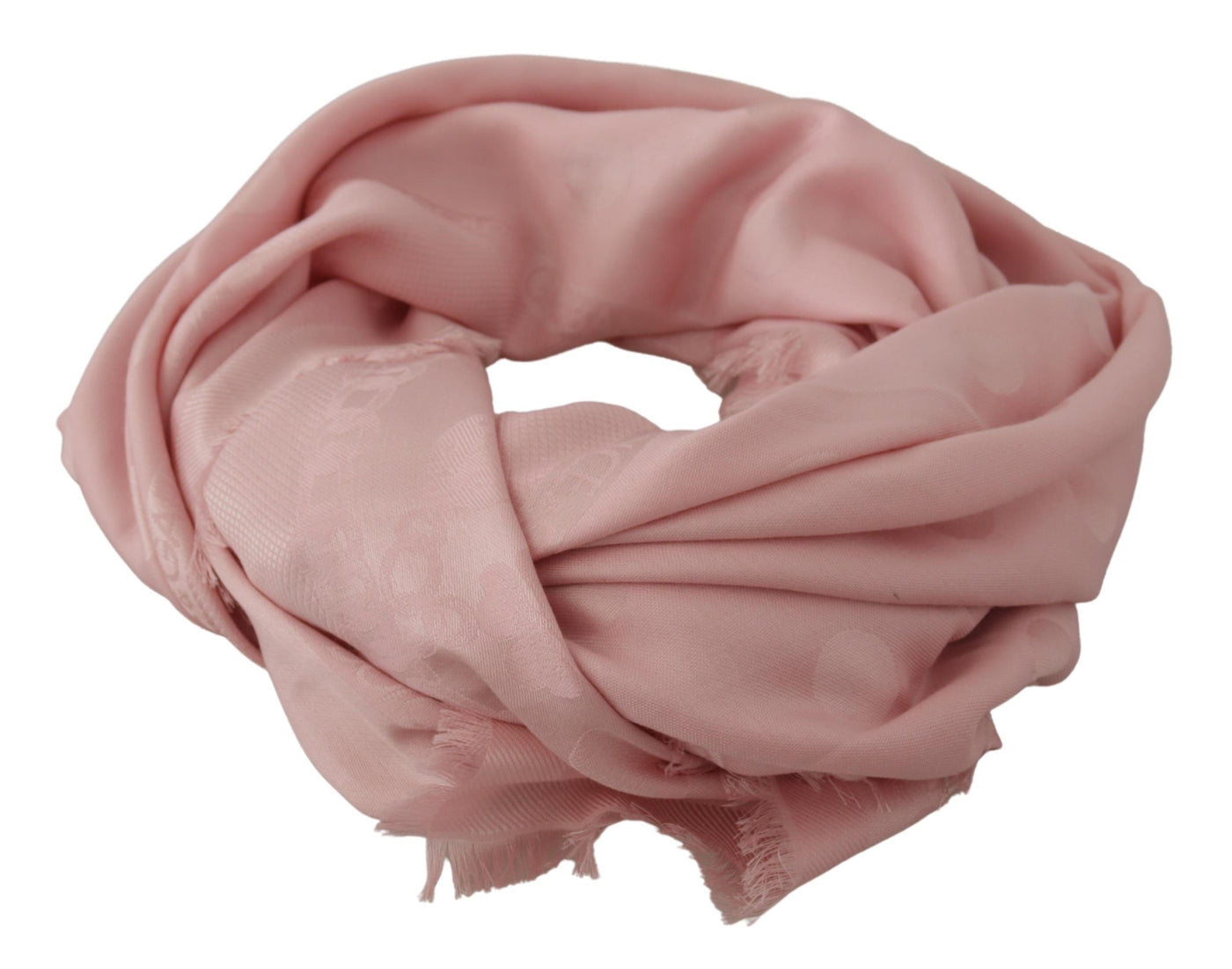 Pink Silk Neck Wrap Shawl Logo Scarf