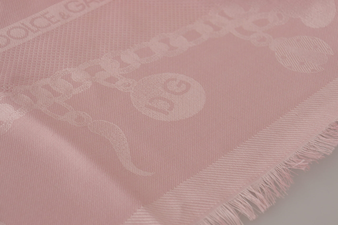 Pink Silk Neck Wrap Shawl Logo Scarf