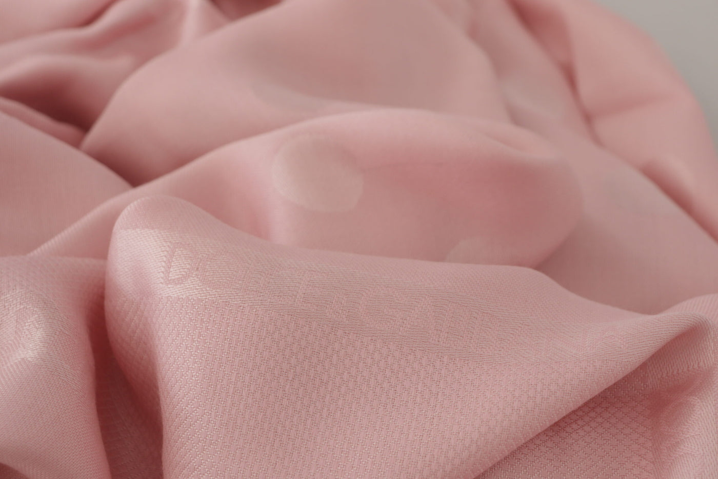 Pink Silk Neck Wrap Shawl Logo Scarf