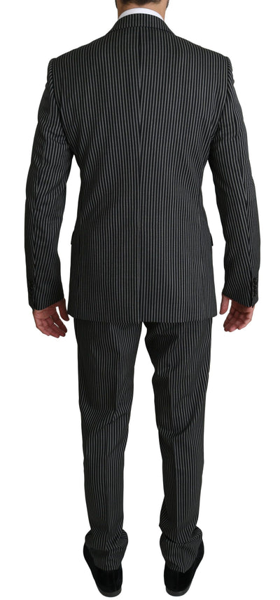 Black White Stripes 2 Piece MARTINI Suit