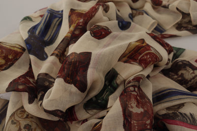 Multicolor Printed Shawl Wrap Scarf