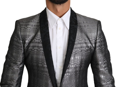 GOLD Silver Single Breasted 2 Piece Suit