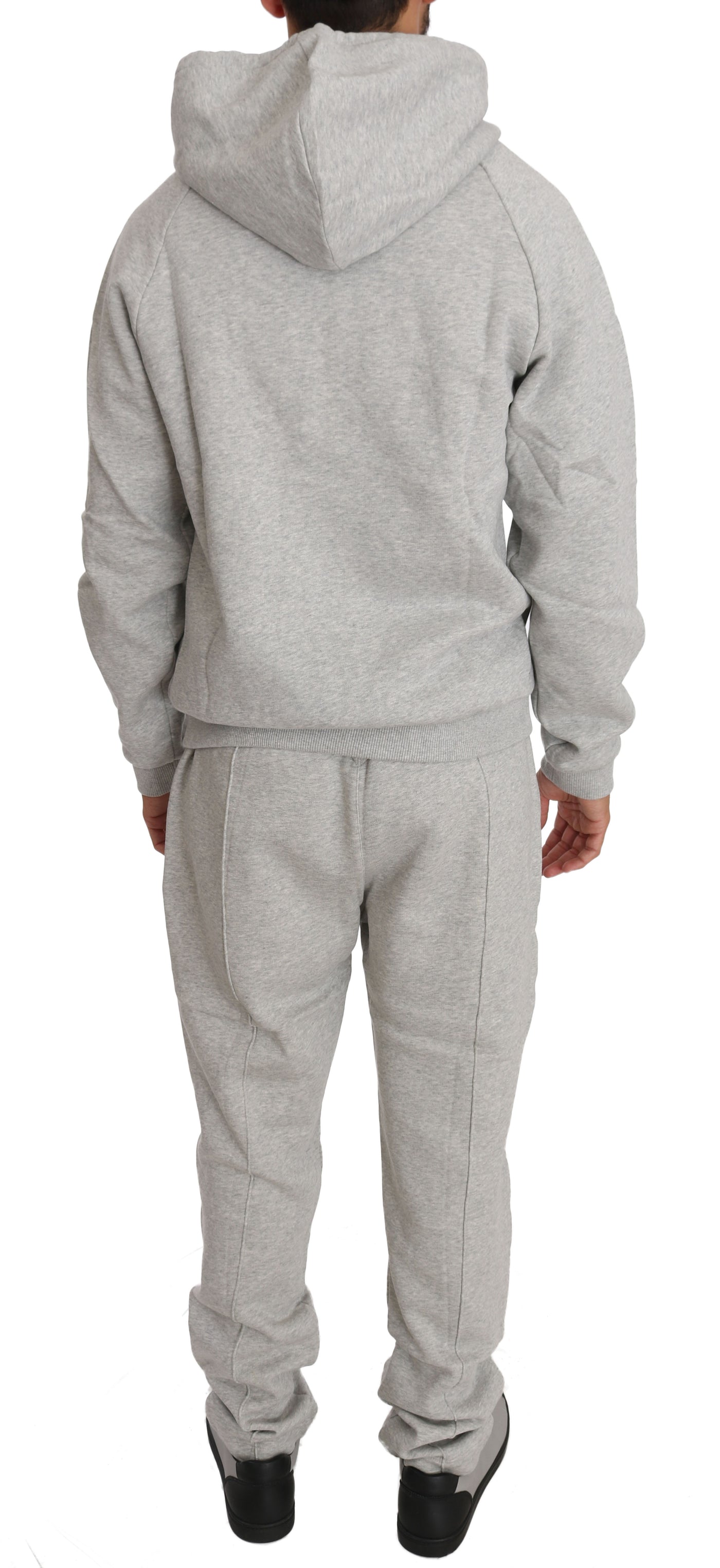 Gray Cotton Sweater Pants Tracksuit